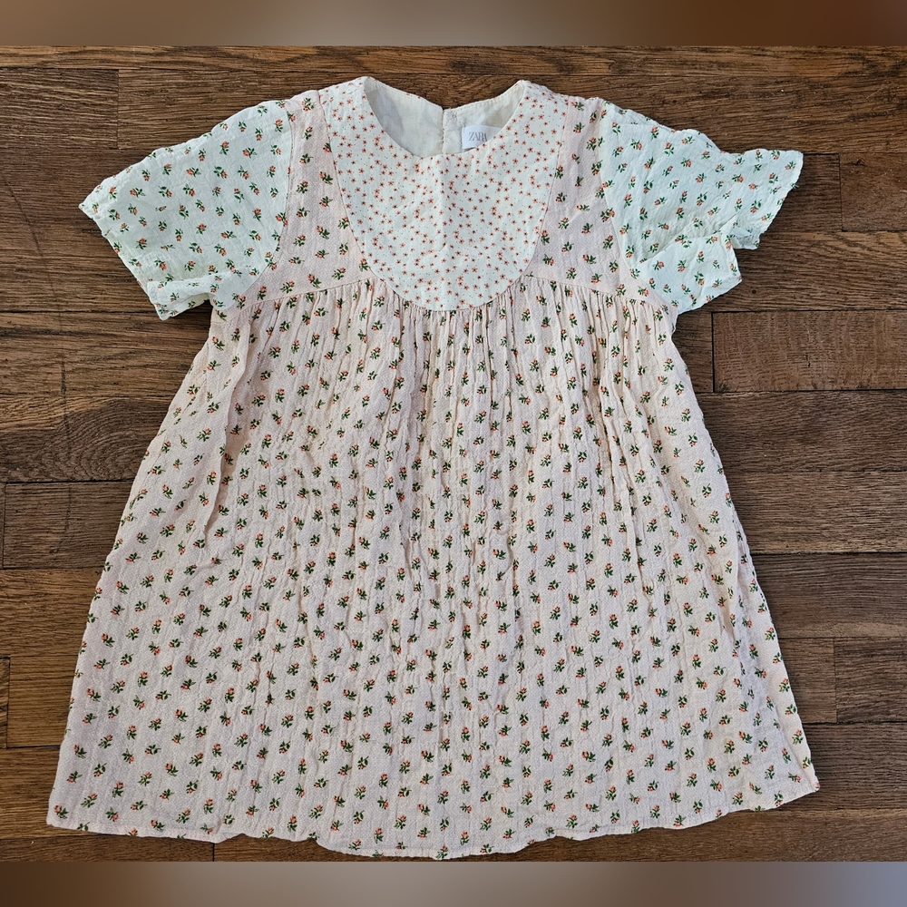 Zara Toddler Girls' Floral Dress Size 3-4T